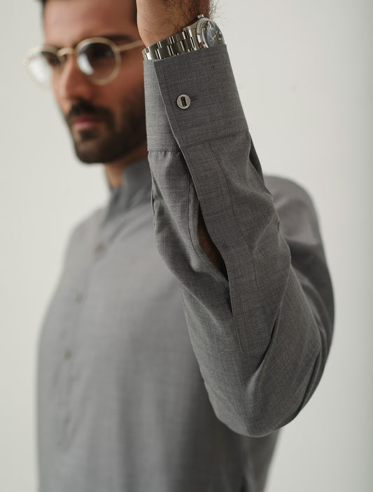 MEDIUM GREY KAMEEZ SHALWAR