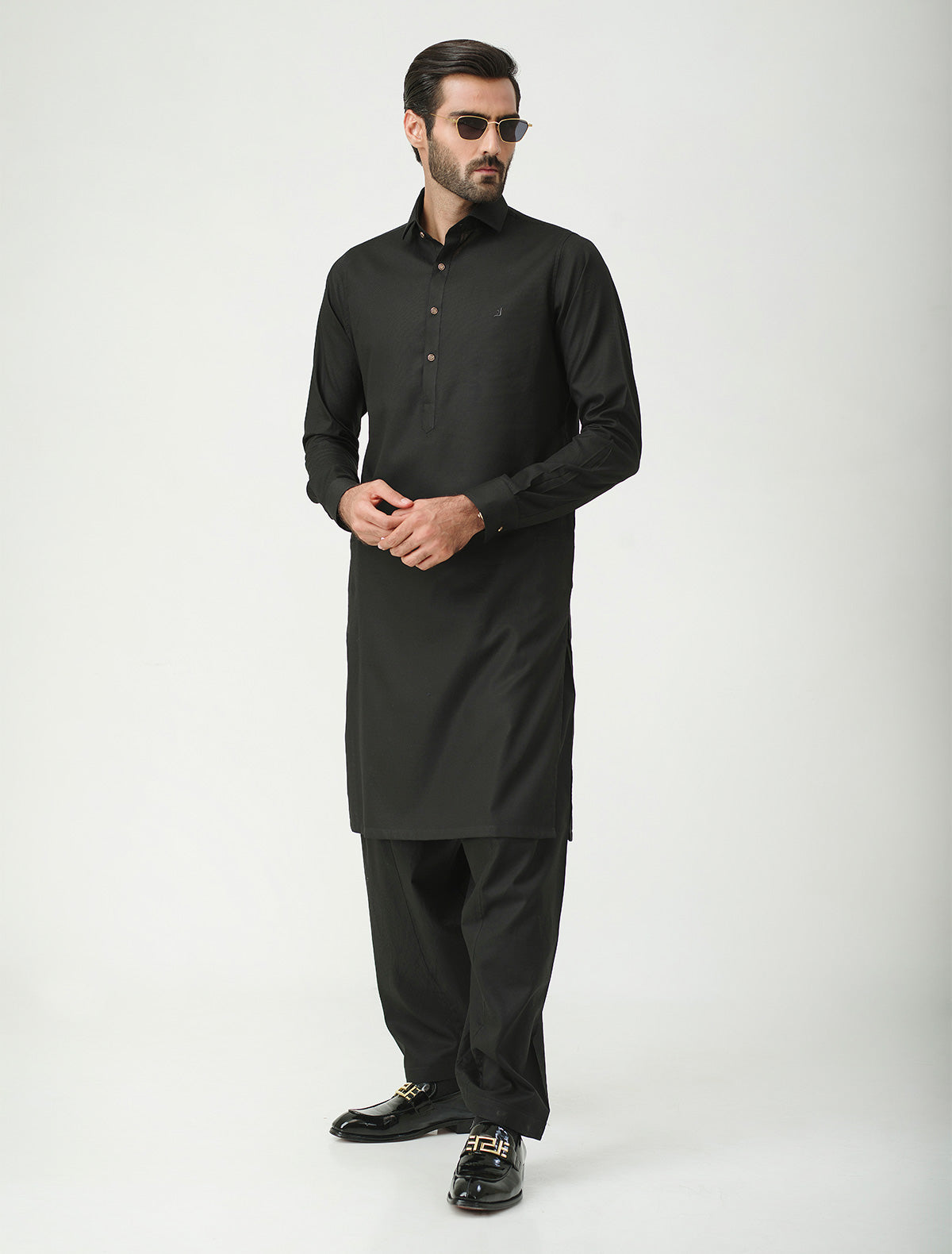 PREMIUM BLACK KAMEEZ SHALWAR