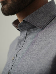 GREY- BLUE ABSTRACT KAMEEZ SHALWAR
