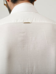 PEARL WHITE COTTON SILK KURTA PAJAMA