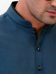MID-NIGHT BLUE KAMEEZ SHALWAR