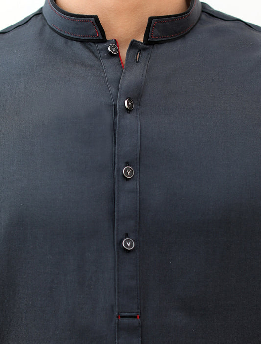 PREMIUM CHARCOAL GREY KAMEEZ SHALWAR