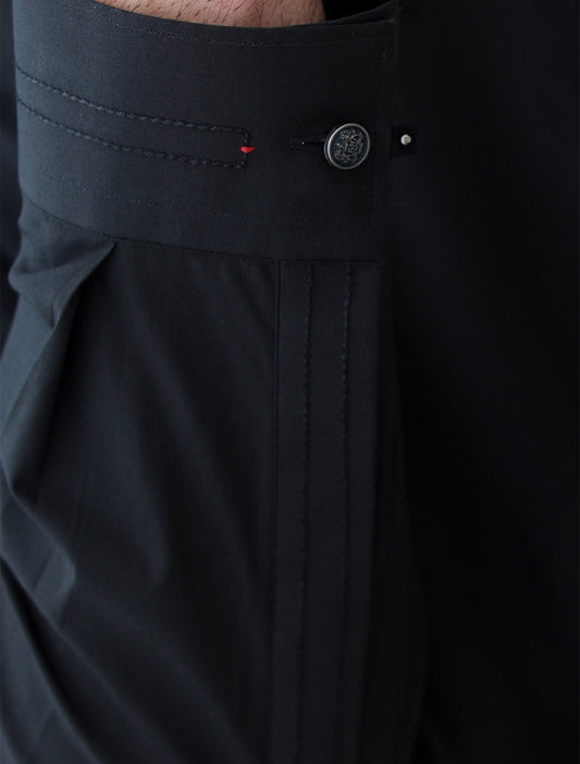 JET BLACK LOGO EMBELLISHED KAMEEZ SHALWAR