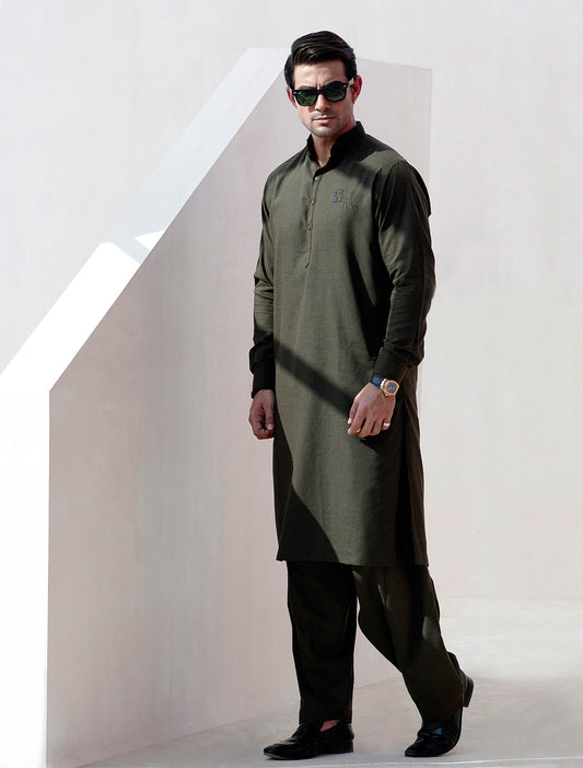 GREEN BOHEMIAN- INSPIRED KAMEEZ SHALWAR