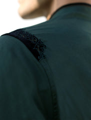 GREEN APPLIQUE KAMEEZ SHALWAR