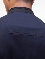 BLUE MANDARIN COLLAR KAMEEZ SHALWAR