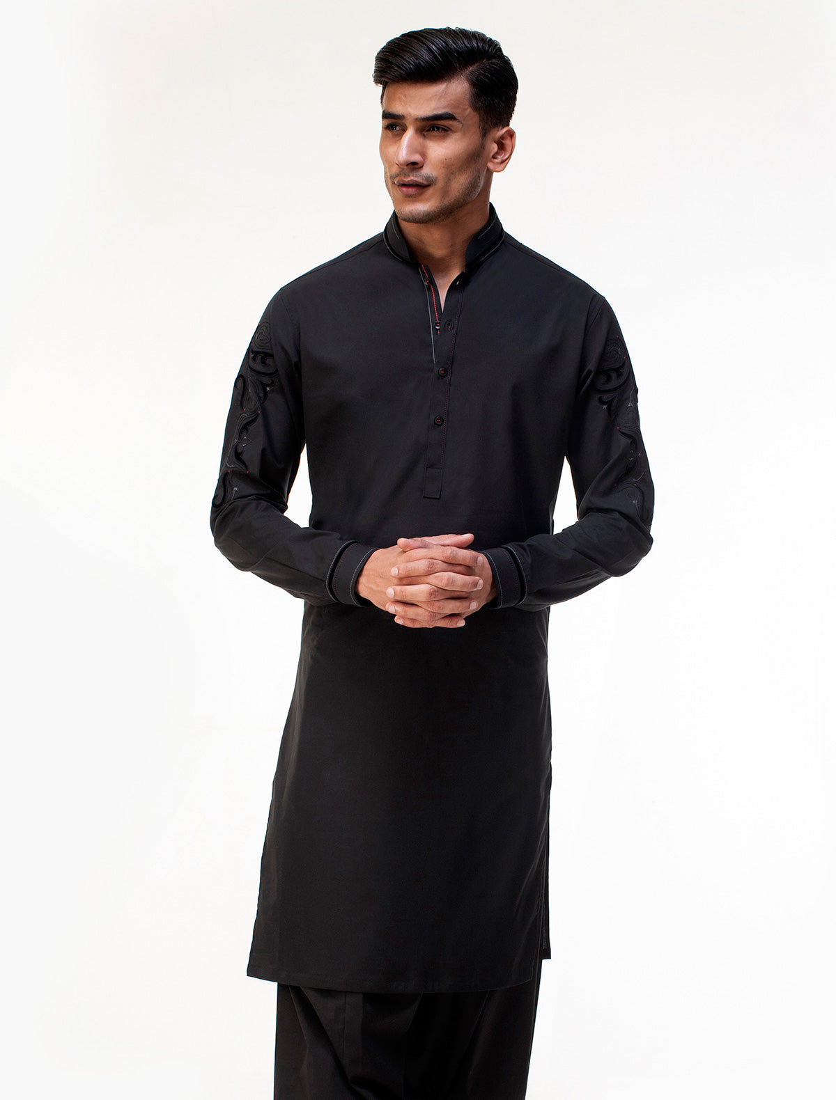 BLACK APLEAK KAMEEZ SHALWAR
