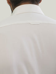 PEARL WHITE - METAL -LOGO EMBELLISHED KAMEEZ SHALWAR