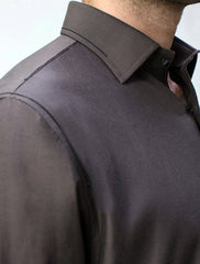 BROWN MONOGRAM KAMEEZ SHALWAR