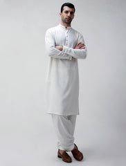 OFF WHITE APPLIQUE KAMEEZ SHALWAR