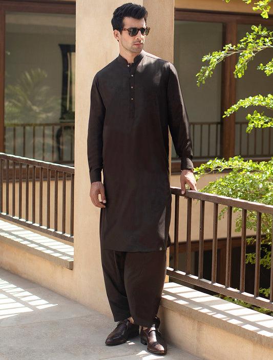 BROWN CLASSIC KAMEEZ SHALWAR