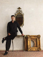 BLACK ZIP DETAILED KAMEEZ SHALWAR