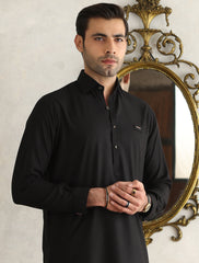 BLACK ZIP DETAILED KAMEEZ SHALWAR