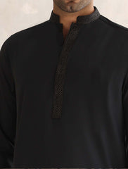 DARK GRAY EMBROIDERED KAMEEZ SHALWAR