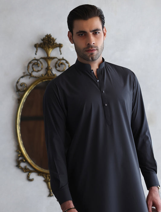 GRAY KAMEEZ SHALWAR