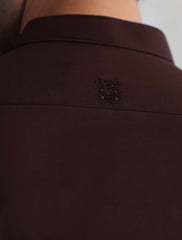 MAROON MANDARIN COLLAR KAMEEZ SHALWAR