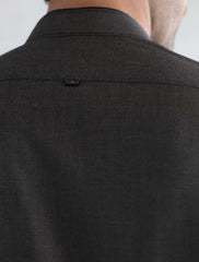 BROWN MANDARIN COLLAR KAMEEZ SHALWAR