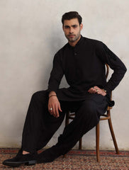 BLACK APLEAK KAMEEZ SHALWAR