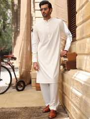 CREAM KAMEEZ SHALWAR