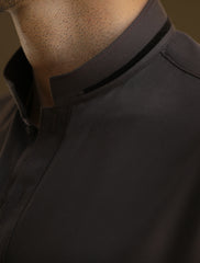 BROWN KAMEEZ APPLIQUE SHALWAR