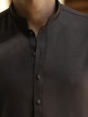 BROWN KAMEEZ APPLIQUE SHALWAR