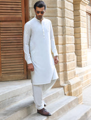 OFFWHITE HAND APPLIQUE KAMEEZ SHALWAR