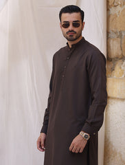 BROWN DESIGNER KAMEEZ SHALWAR