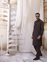 BROWN DESIGNER KAMEEZ SHALWAR