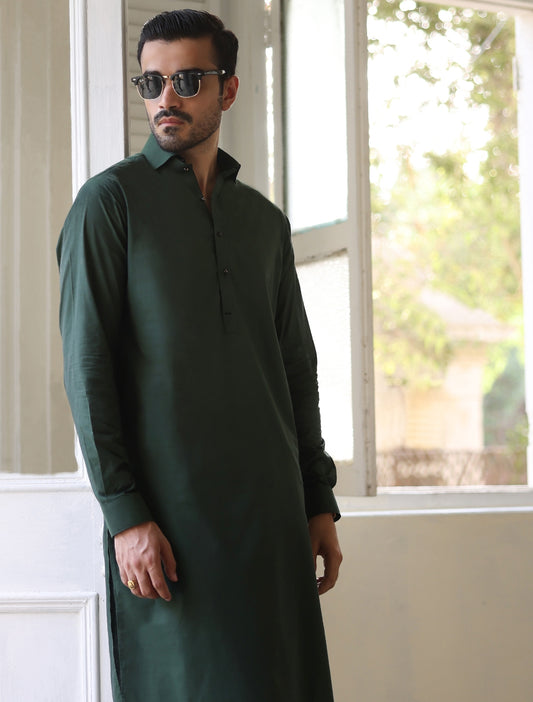 GREEN KAMEEZ SHALWAR