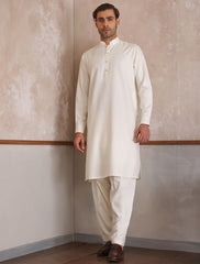 OFF-WHITE CLASSIC KAMEEZ SHALWAR