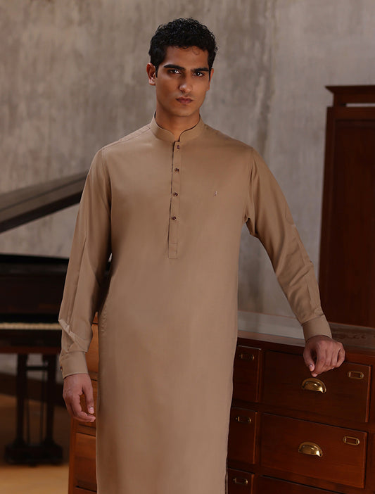 BEIGE KAMEEZ SHALWAR