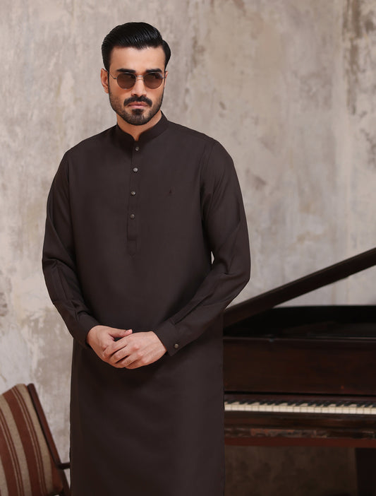 BROWN KAMEEZ SHALWAR