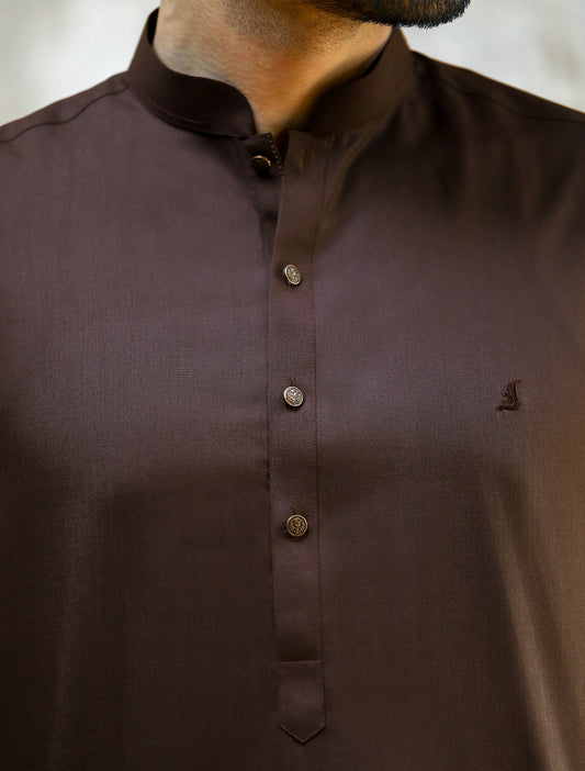 BROWN KAMEEZ SHALWAR