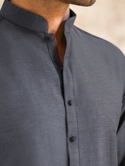 GRAY TWILL KAMEEZ SHALWAR