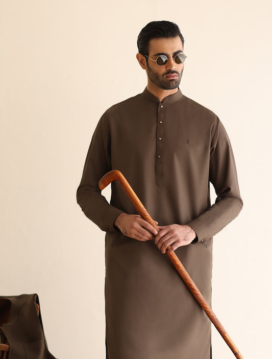 BROWN KAMEEZ SHALWAR