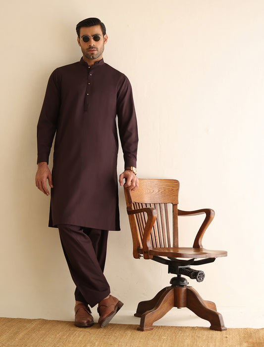 MAROON KAMEEZ SHALWAR