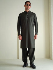 DARK GREEN KAMEEZ SHALWAR