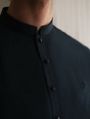 TEAL TEXTURED KAMEEZ SHALWAR