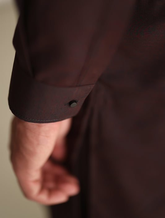 MAROON TEXTURED KAMEEZ SHALWAR