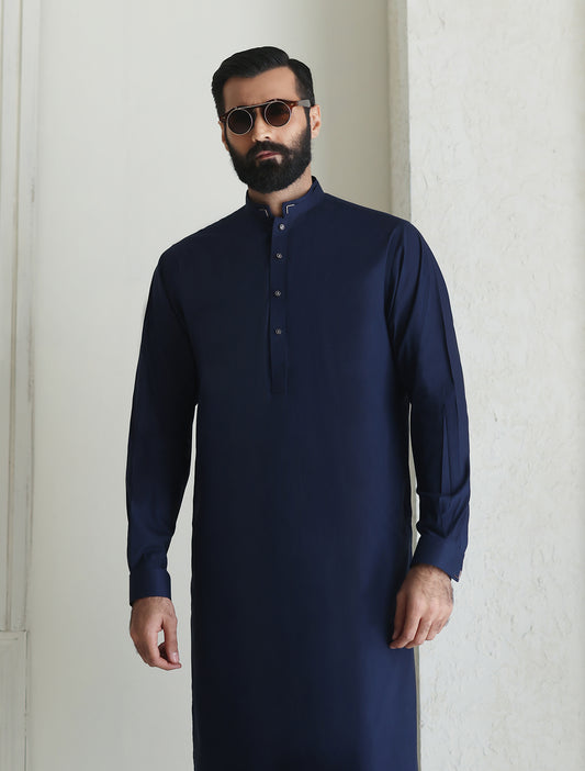 BLUE PREMIUM KAMEEZ SHALWAR