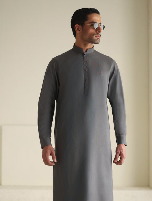 STEEL GREY KAMEEZ SHALWAR