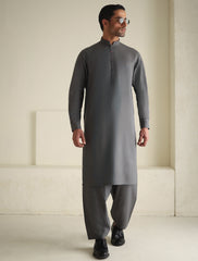 STEEL GREY KAMEEZ SHALWAR