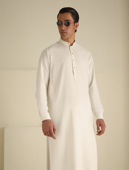 CREAM PREMIUM KAMEEZ SHALWAR