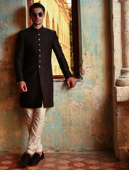 BLACK DIAMOND EMBROIDERED SHERWANI