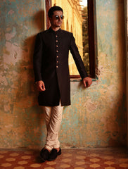 BLACK DIAMOND EMBROIDERED SHERWANI