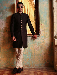BLACK DIAMOND EMBROIDERED SHERWANI