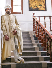 Limited Edition Sherwani Crafted with Intricate Hand Embroidery