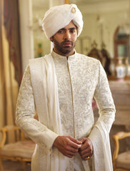 Limited Edition Sherwani Crafted with Intricate Hand Embroidery