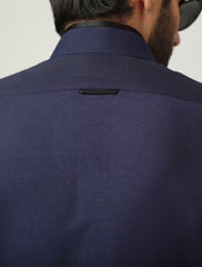 BLUE COTTON SILK KURTA PAJAMA