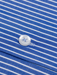 BLUE PIN STRIPE - SPREAD COLLAR SHIRT